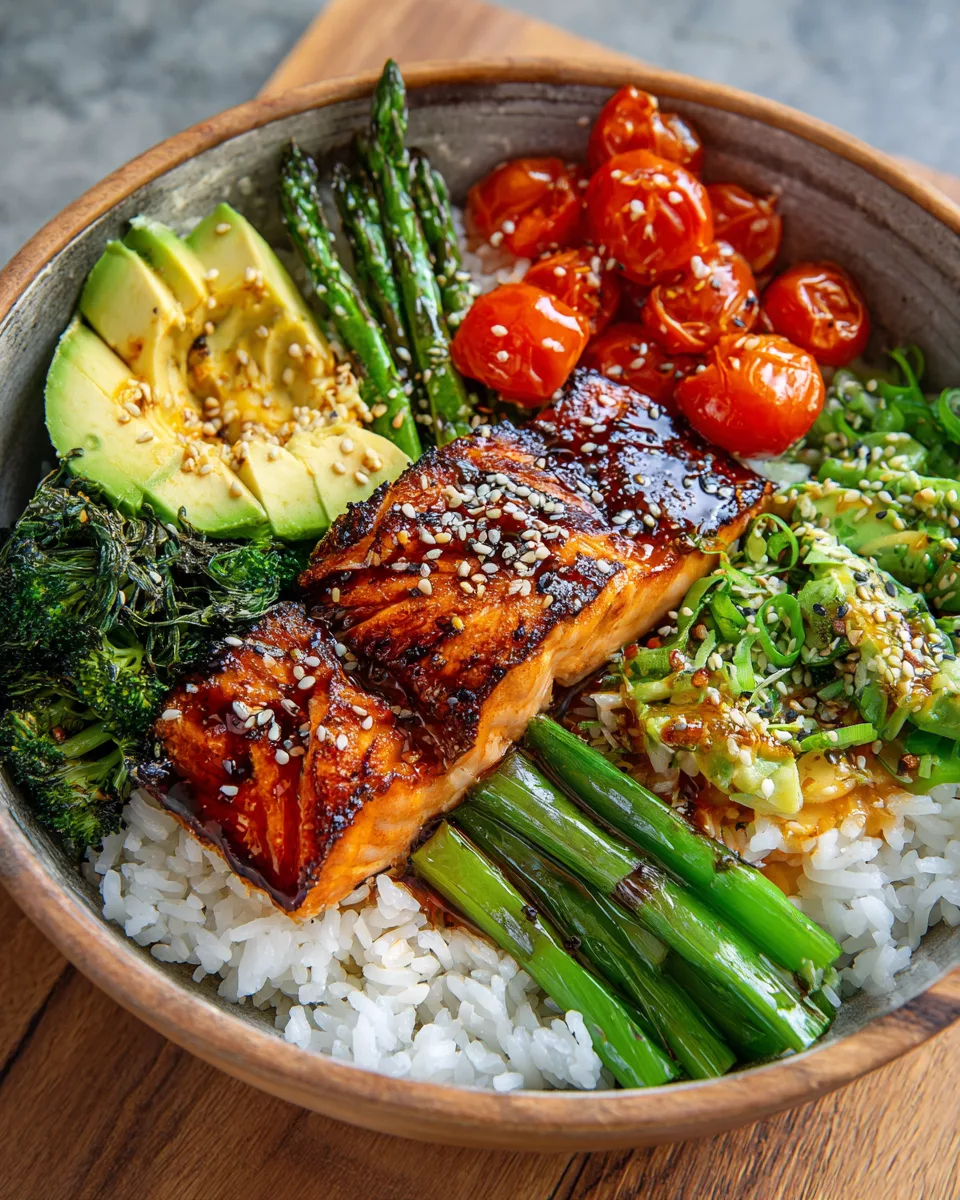 Teriyaki Salmon Rice Bowl