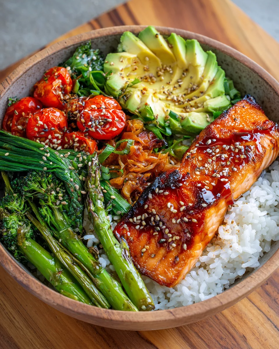 Teriyaki Salmon Rice Bowl