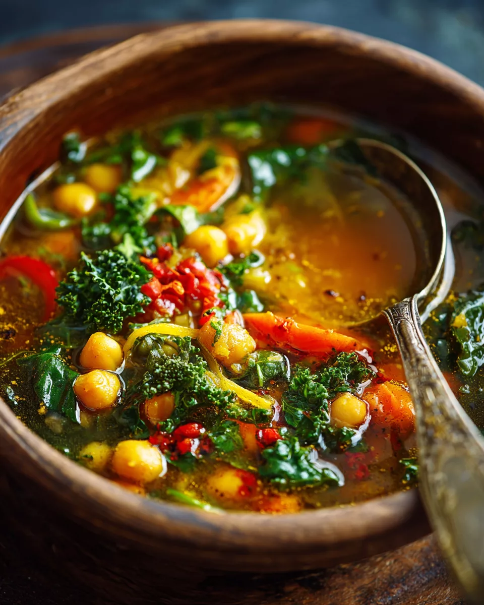 Turmeric Chickpea Vegetable Soup