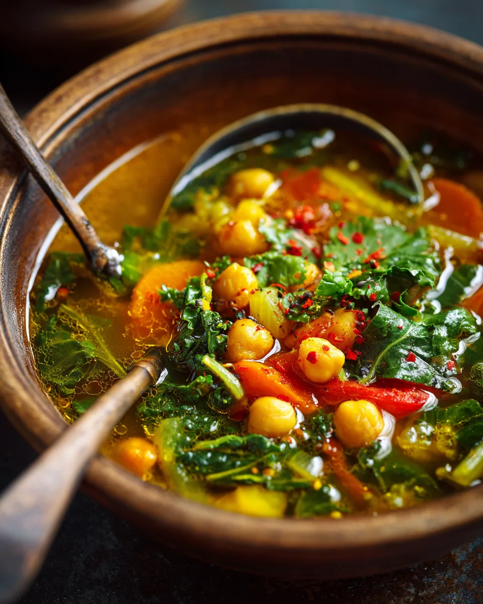 Turmeric Chickpea Vegetable Soup