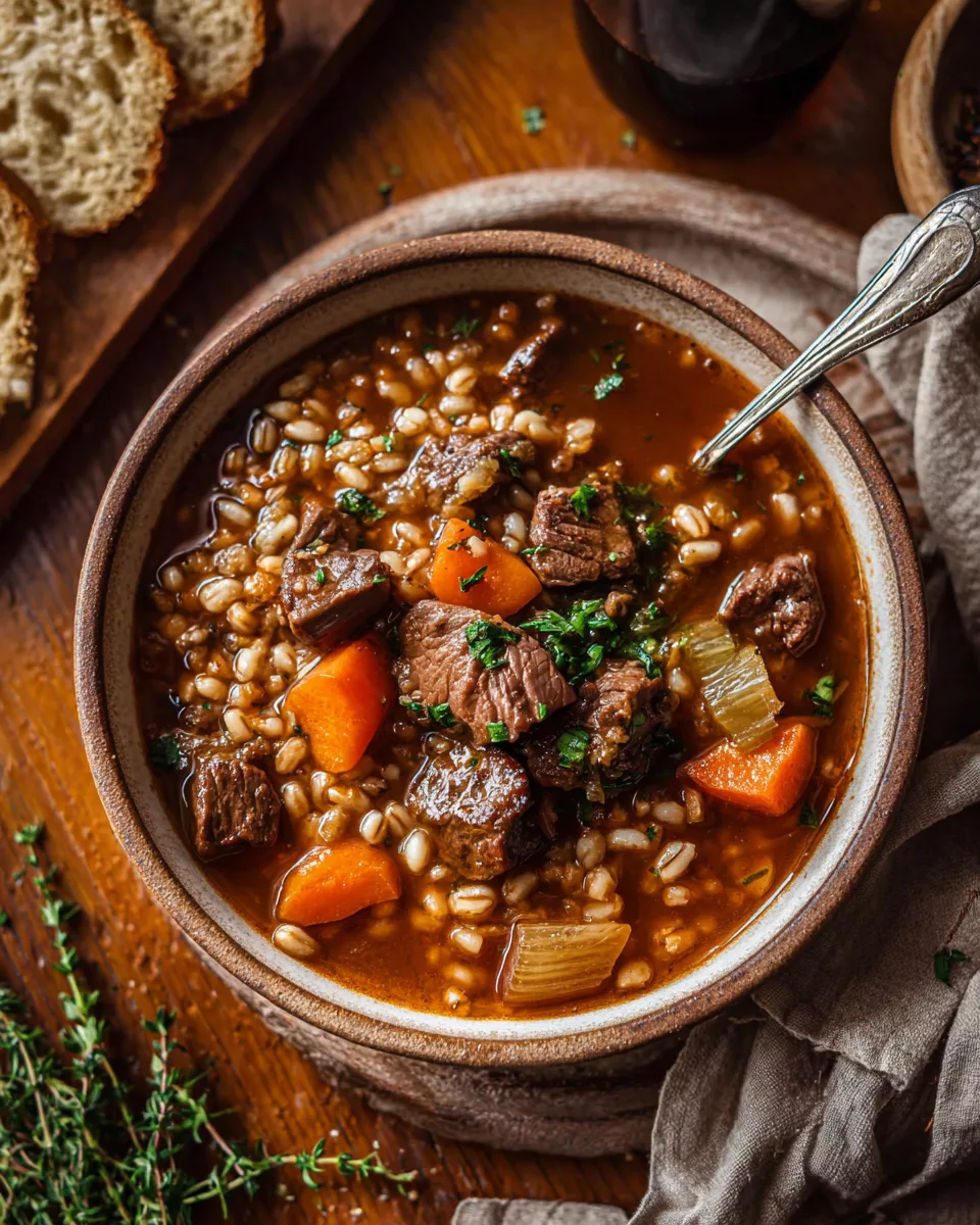 beef and barley soup