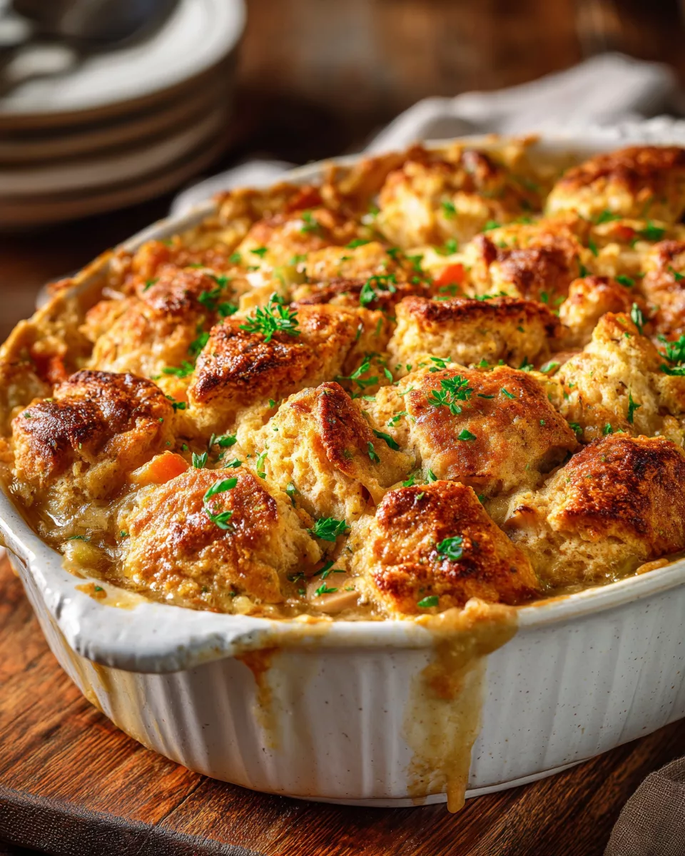 chicken cobbler casserole