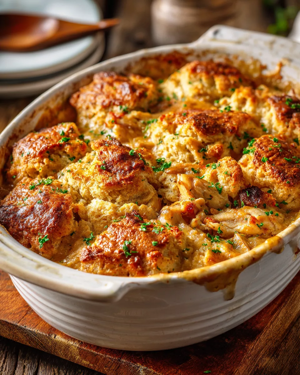chicken cobbler casserole