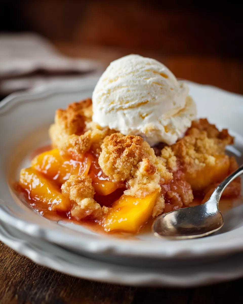 easy peach cobbler recipe