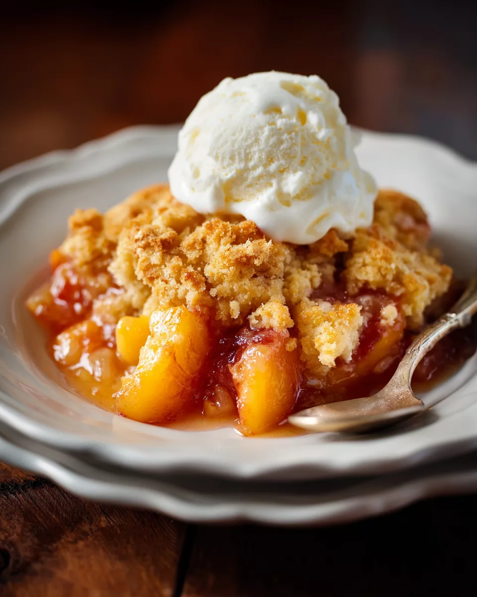 easy peach cobbler recipe