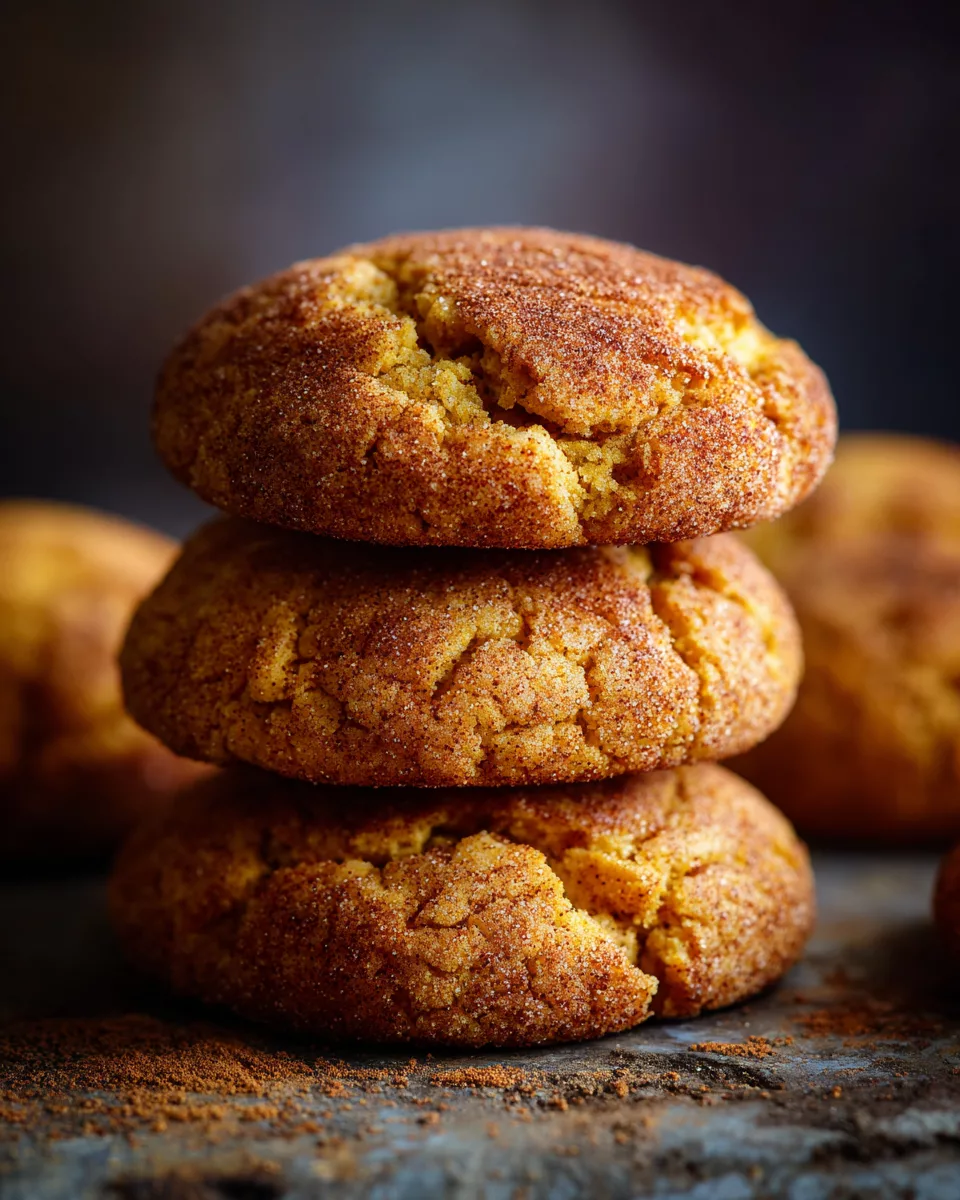 pumpkin snickerdoodle cookies