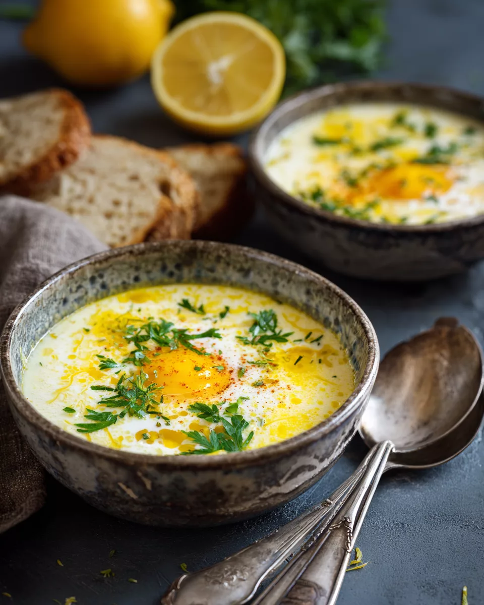 Avgolemono (Greek Lemon & Egg Soup)