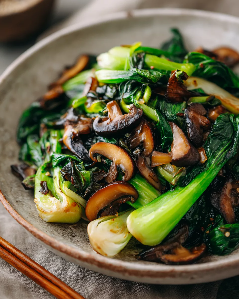 Bok Choy and Mushroom Stir Fry Recipe