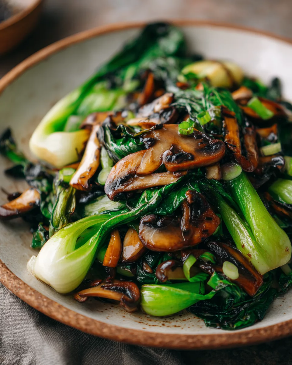 Bok Choy and Mushroom Stir Fry Recipe