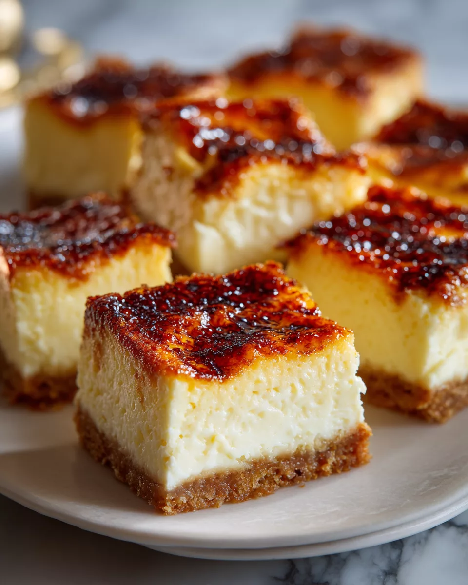 Cheesecake Bars (Crème Brûlée Style)