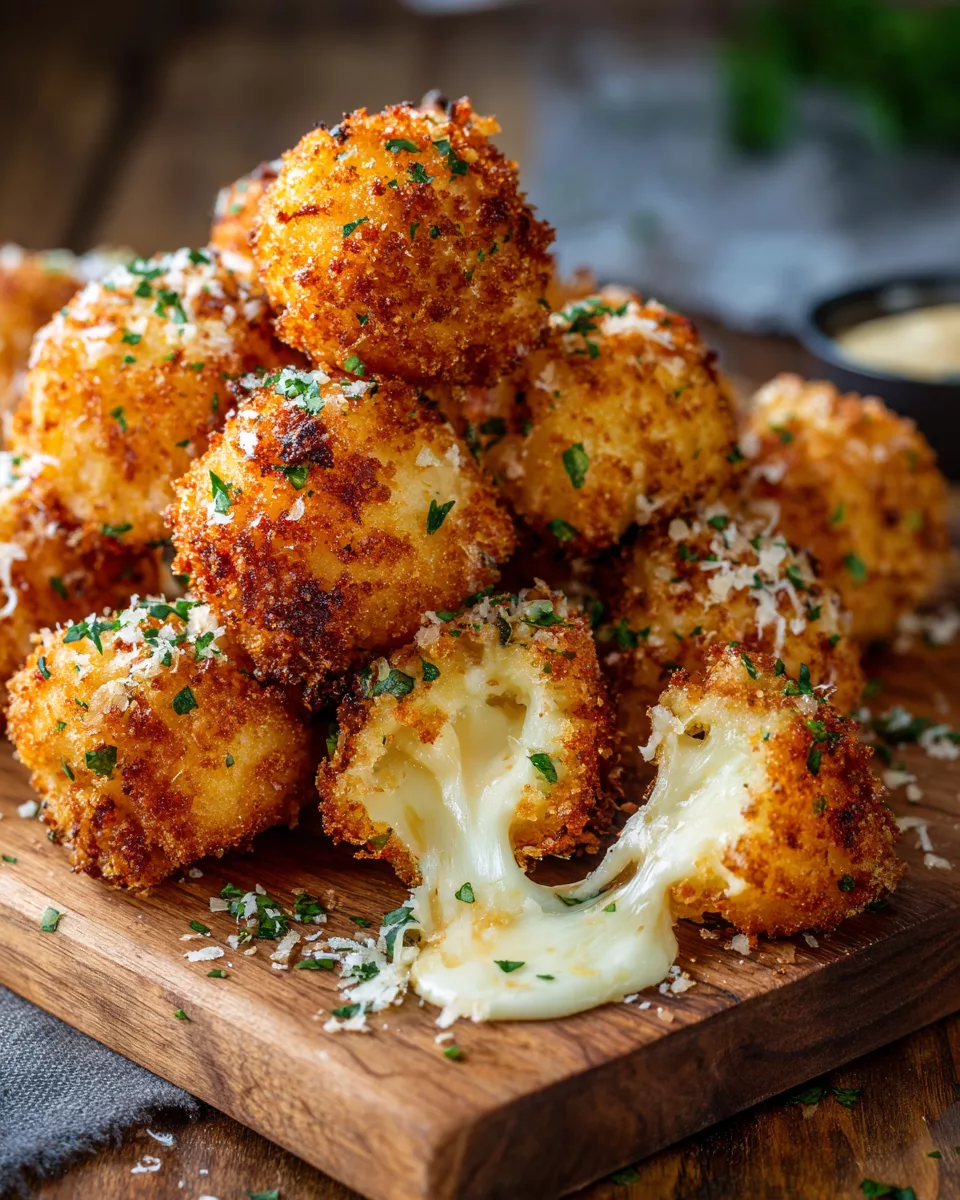 Cheesy Parmesan Mozzarella Bites