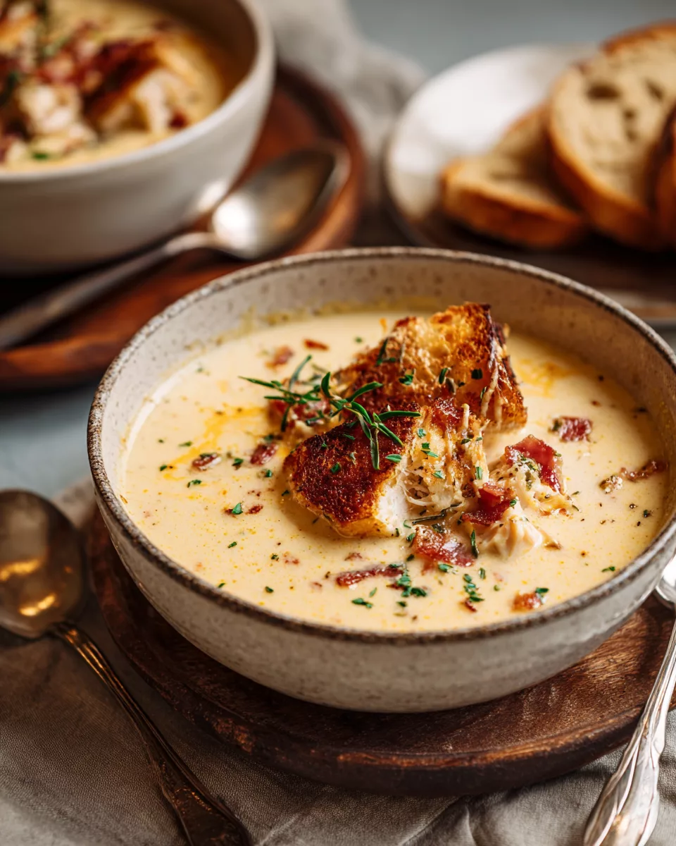 Chicken Cordon Bleu Inspired Soup
