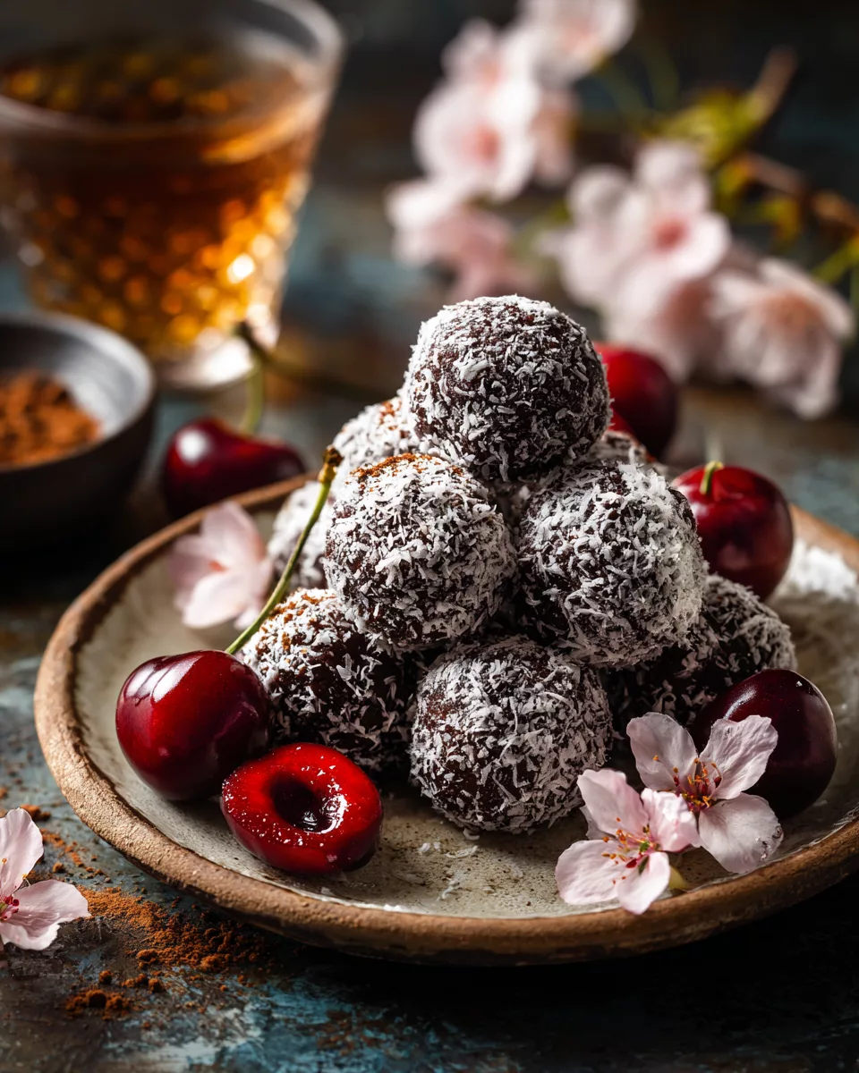 Chocolate Cherry Rum Balls