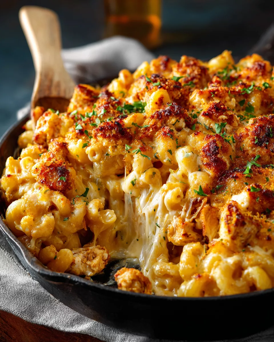 Crack Chicken Mac and Cheese