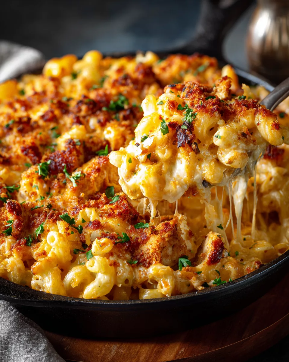 Crack Chicken Mac and Cheese