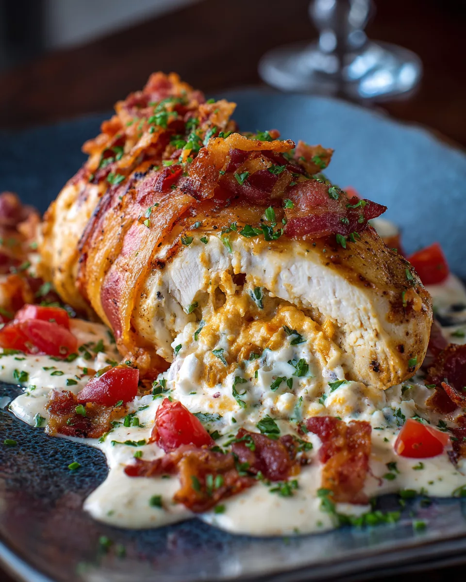 Doritos Chicken Stuffed with Cream Cheese and Bacon