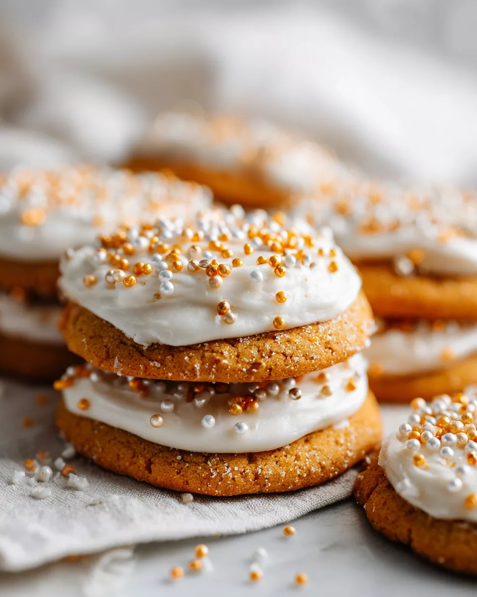 Frosted Pumpkin Sugar Cookies