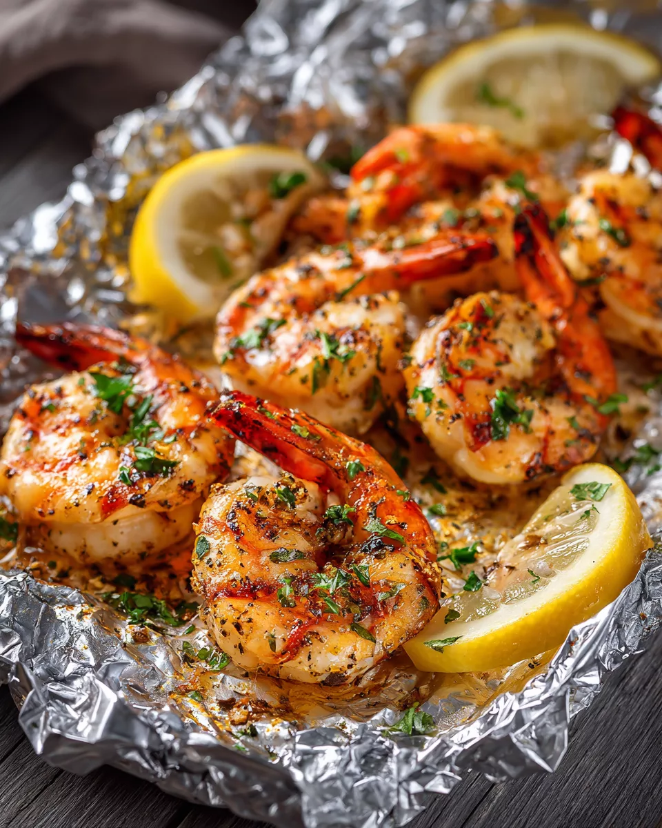 Grill Shrimp in Foil