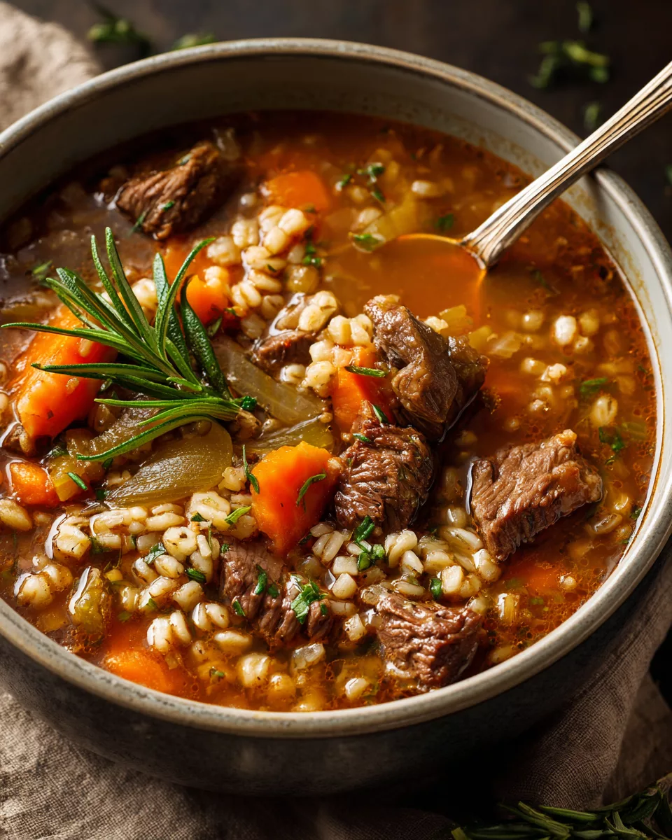 Hearty Beef & Barley Soup
