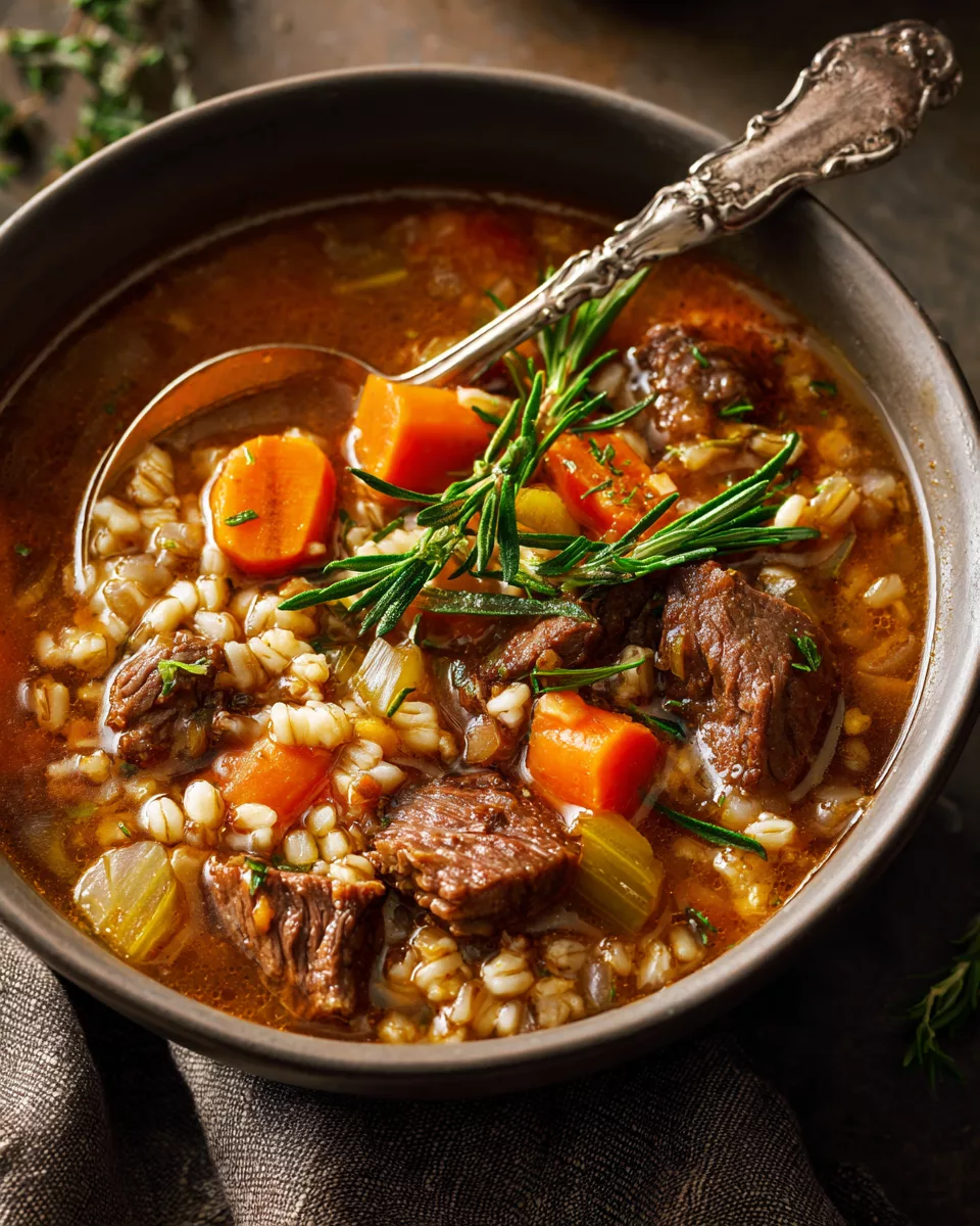 Hearty Beef & Barley Soup