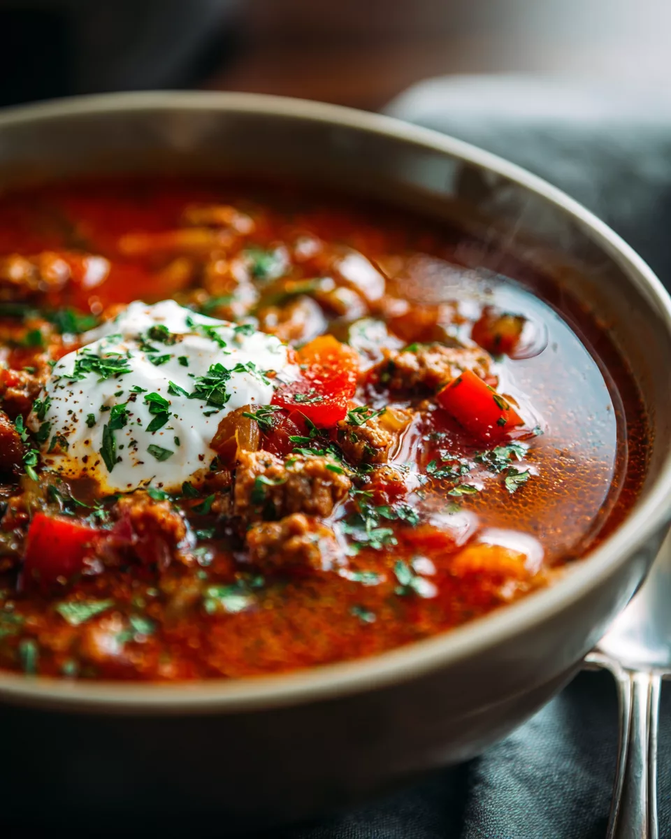Instant Pot Stuffed Peppers Soup