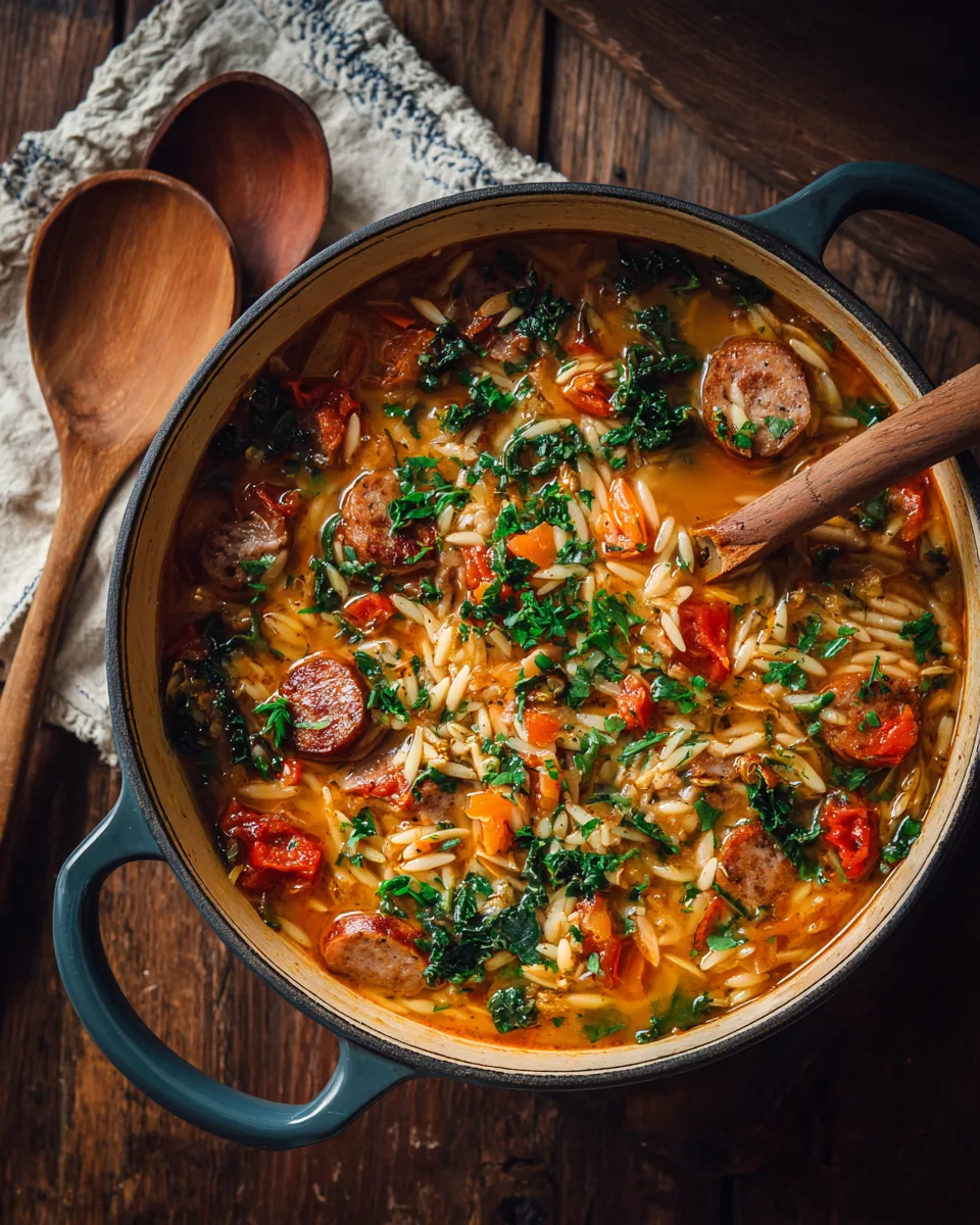 Marry Me Orzo Soup with Sausage