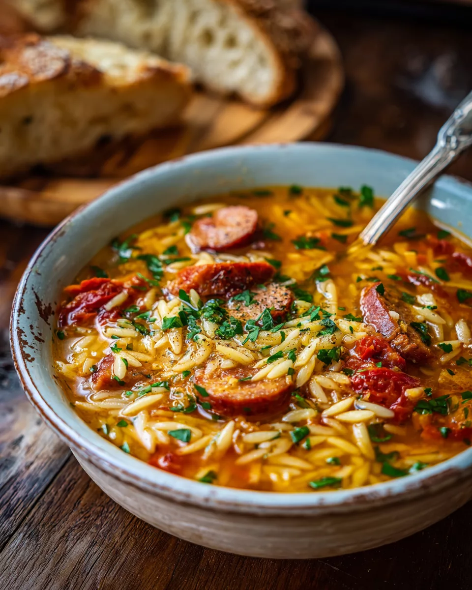 Marry Me Orzo Soup with Sausage