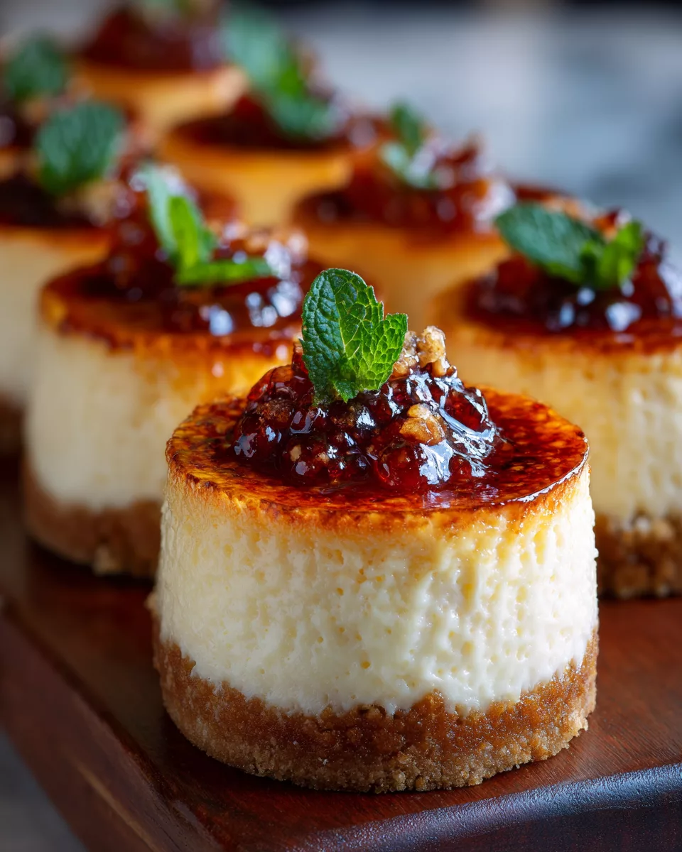 Mini Crème Brûlée Cheesecakes