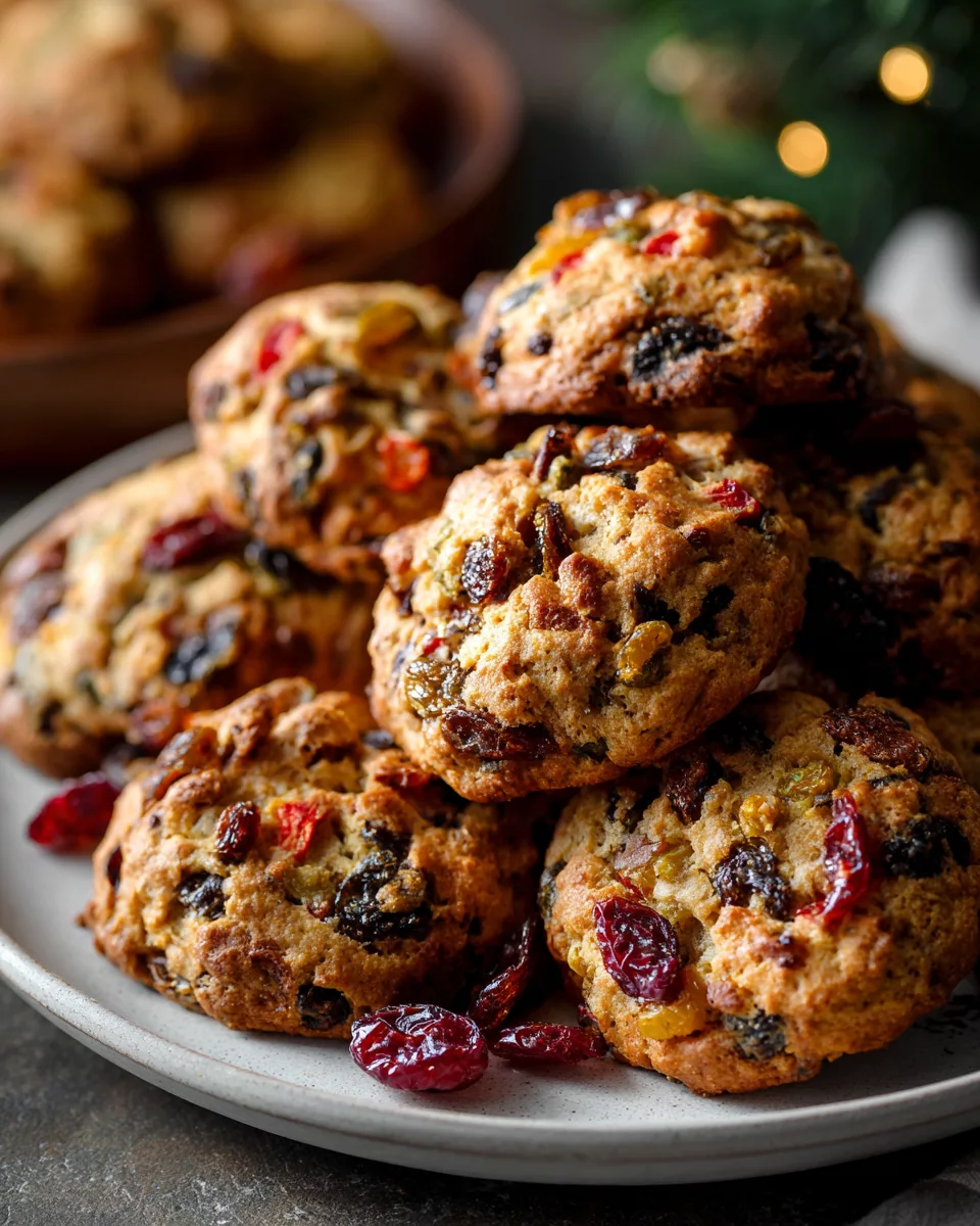 Old-Fashioned Fruitcake Cookies