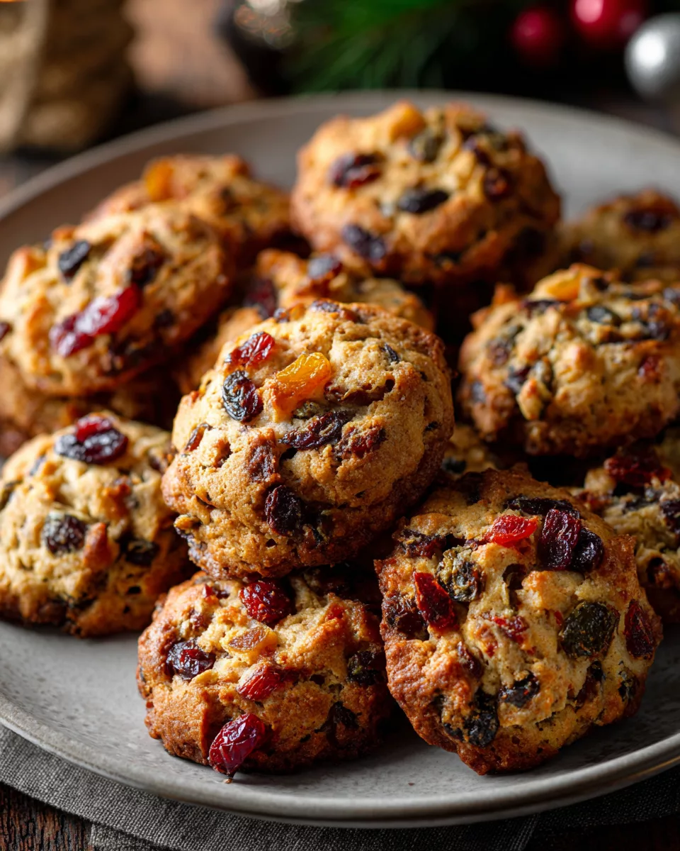 Old-Fashioned Fruitcake Cookies