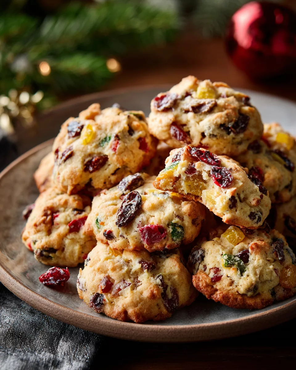 Old-Fashioned Fruitcake Cookies