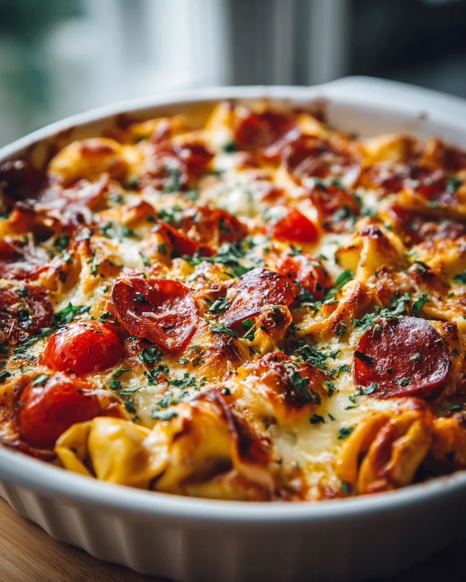 Pizza Tortellini Bake