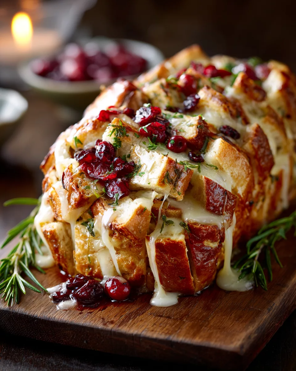 Pull-Apart Bread with Cranberry & Brie