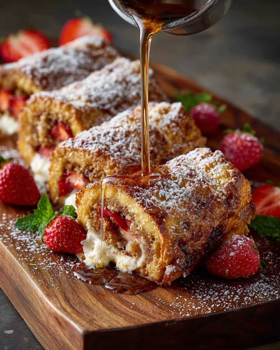 Sausage-Filled French Toast Roll-Ups