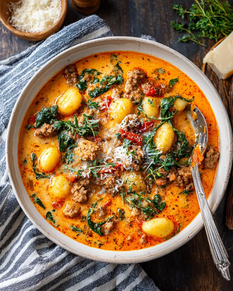Sausage Gnocchi Soup