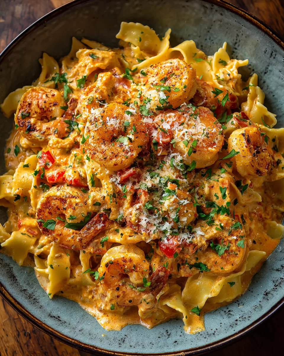 Shrimp & Crab Pasta with Creamy Cajun Sauce