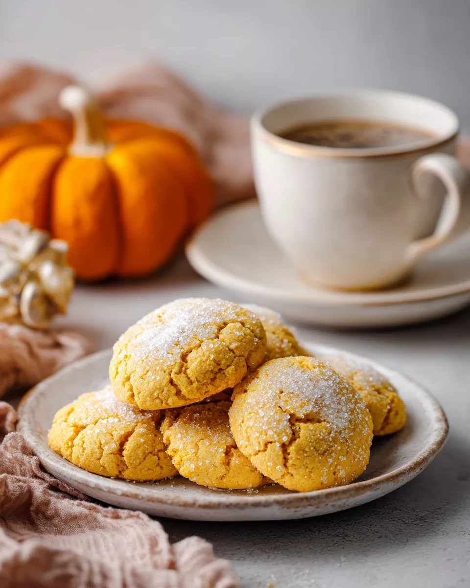 Soft Pumpkin Sugar Cookies