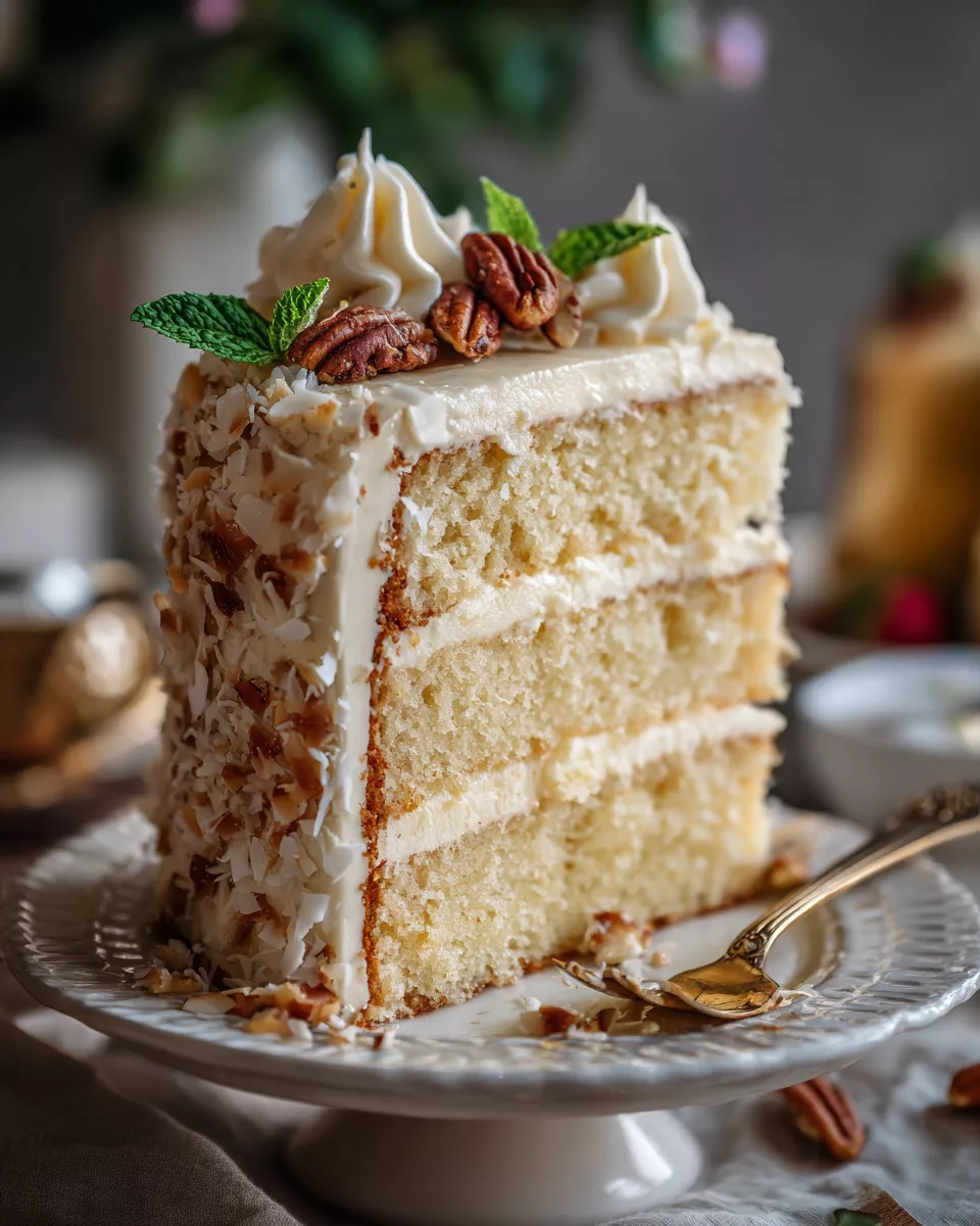 White German Chocolate Cake