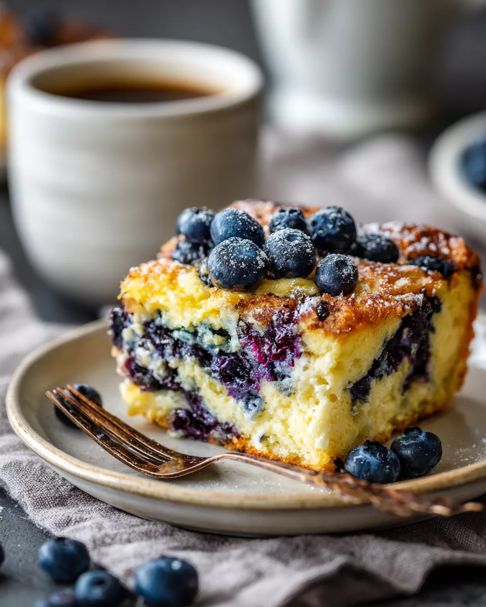 Blueberry Cottage Cheese Breakfast Bake