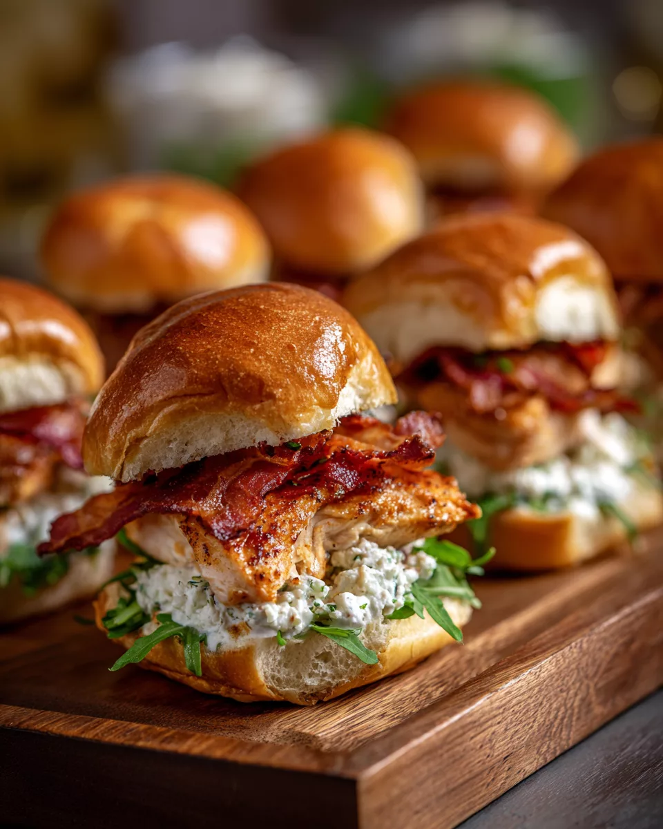 Chicken Bacon Ranch Sliders