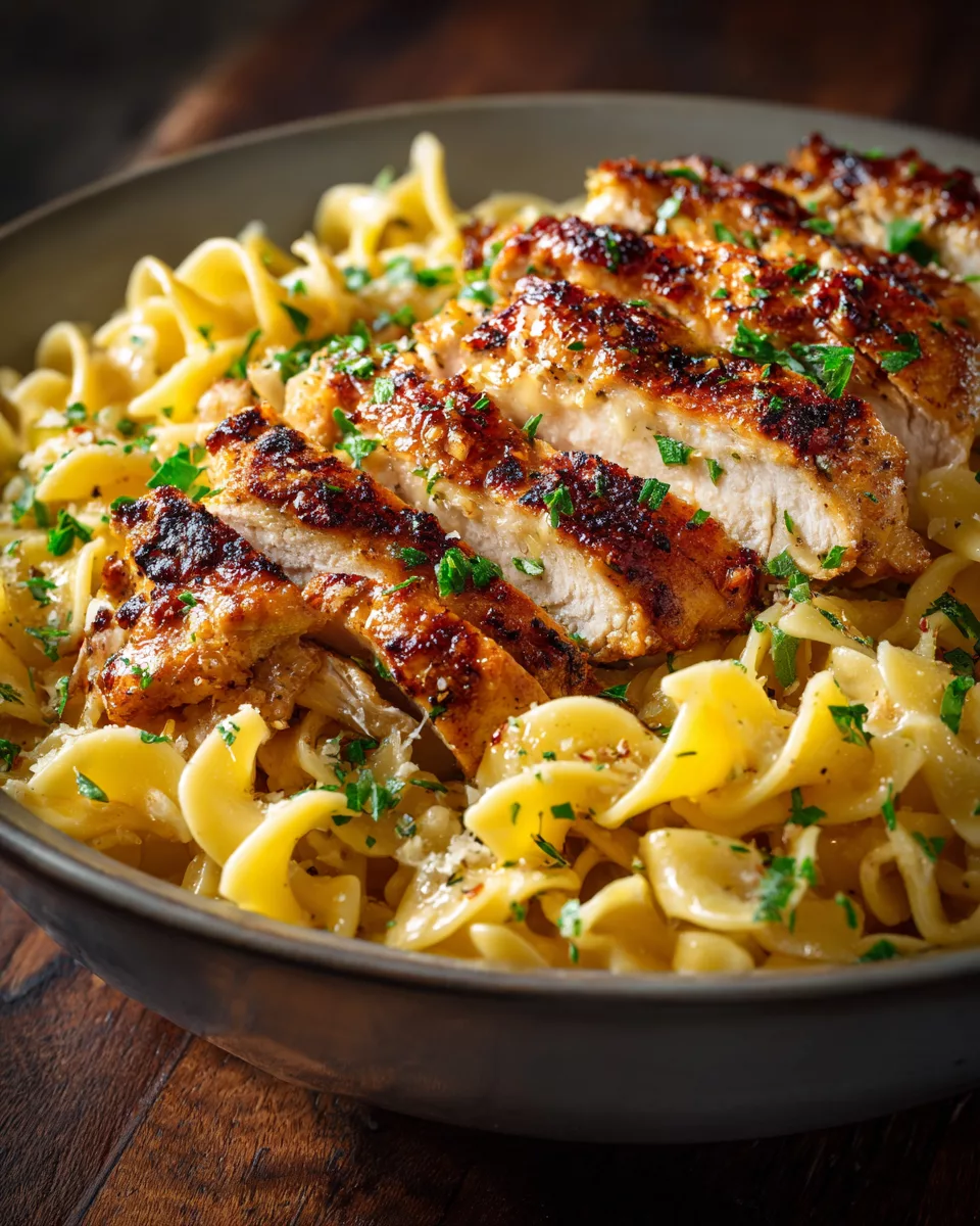 Chicken with Buttered Noodles