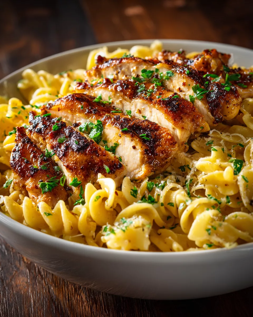 Chicken with Buttered Noodles