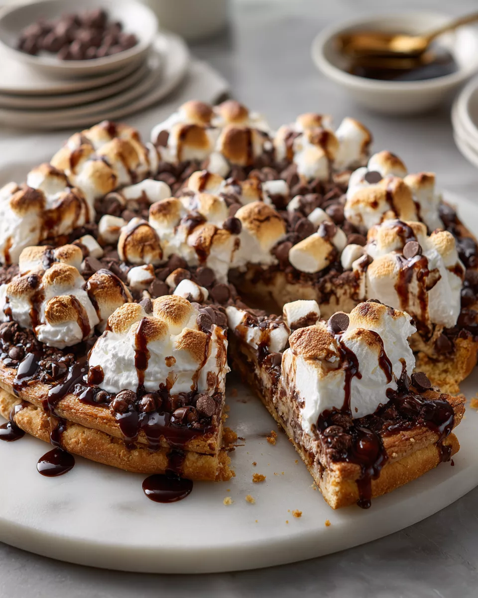 Chocolate Chip Dessert Pizza