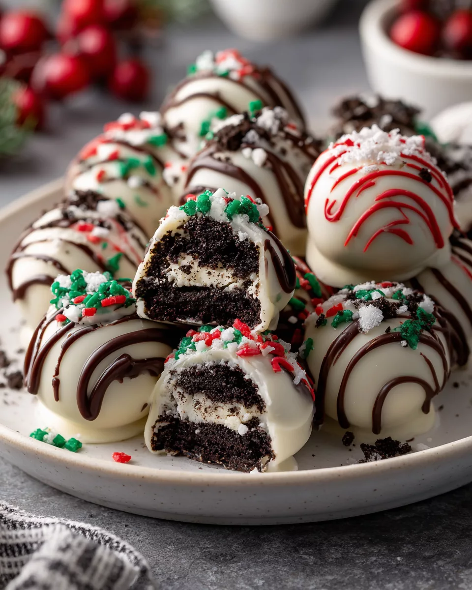 Christmas Oreo Truffles