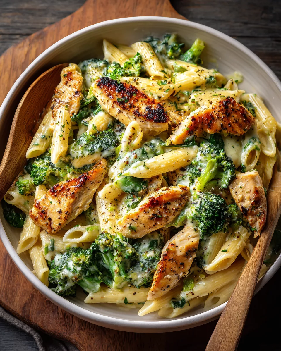 Creamy Broccoli and Chicken Penne