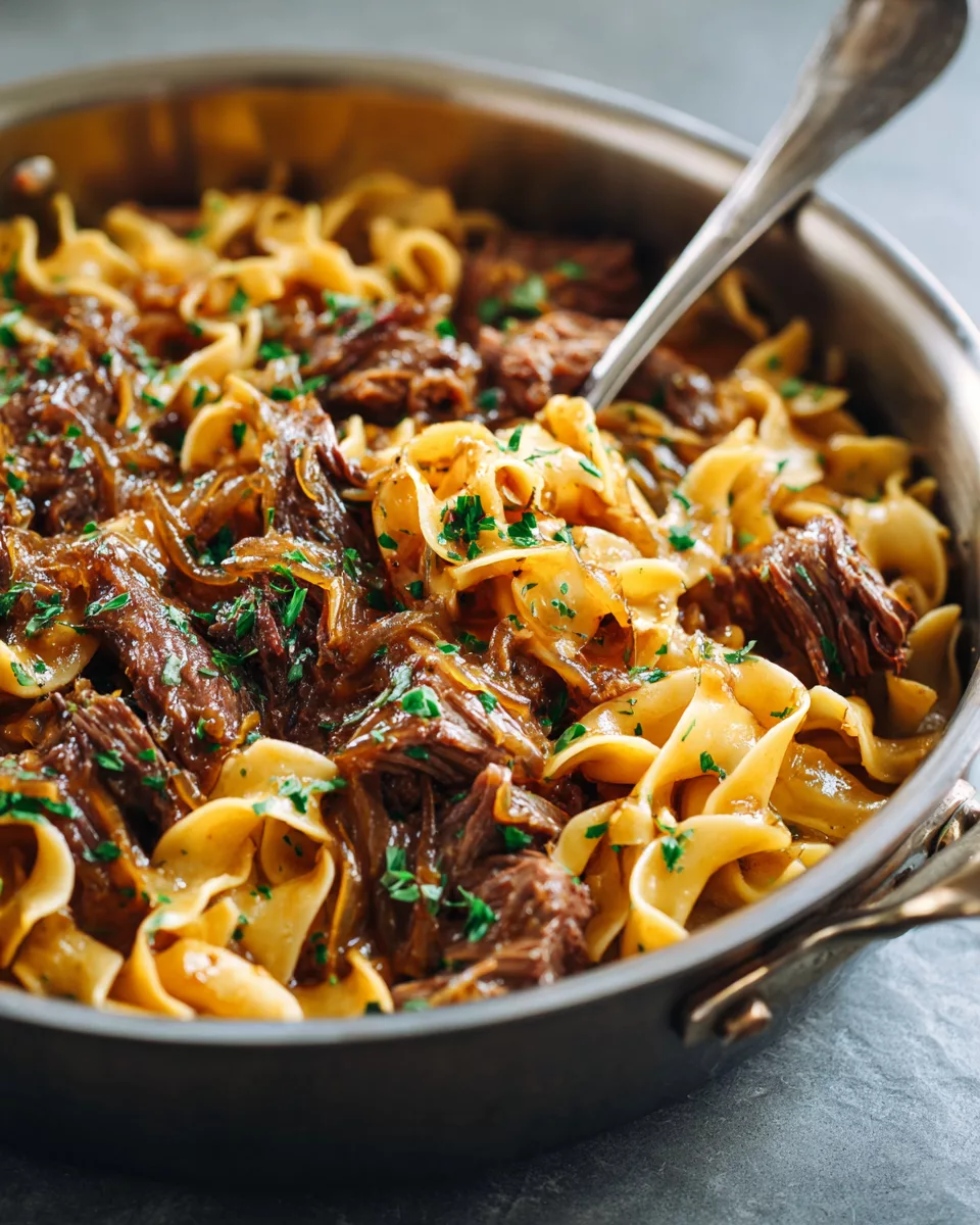 French Onion Beef & Noodles