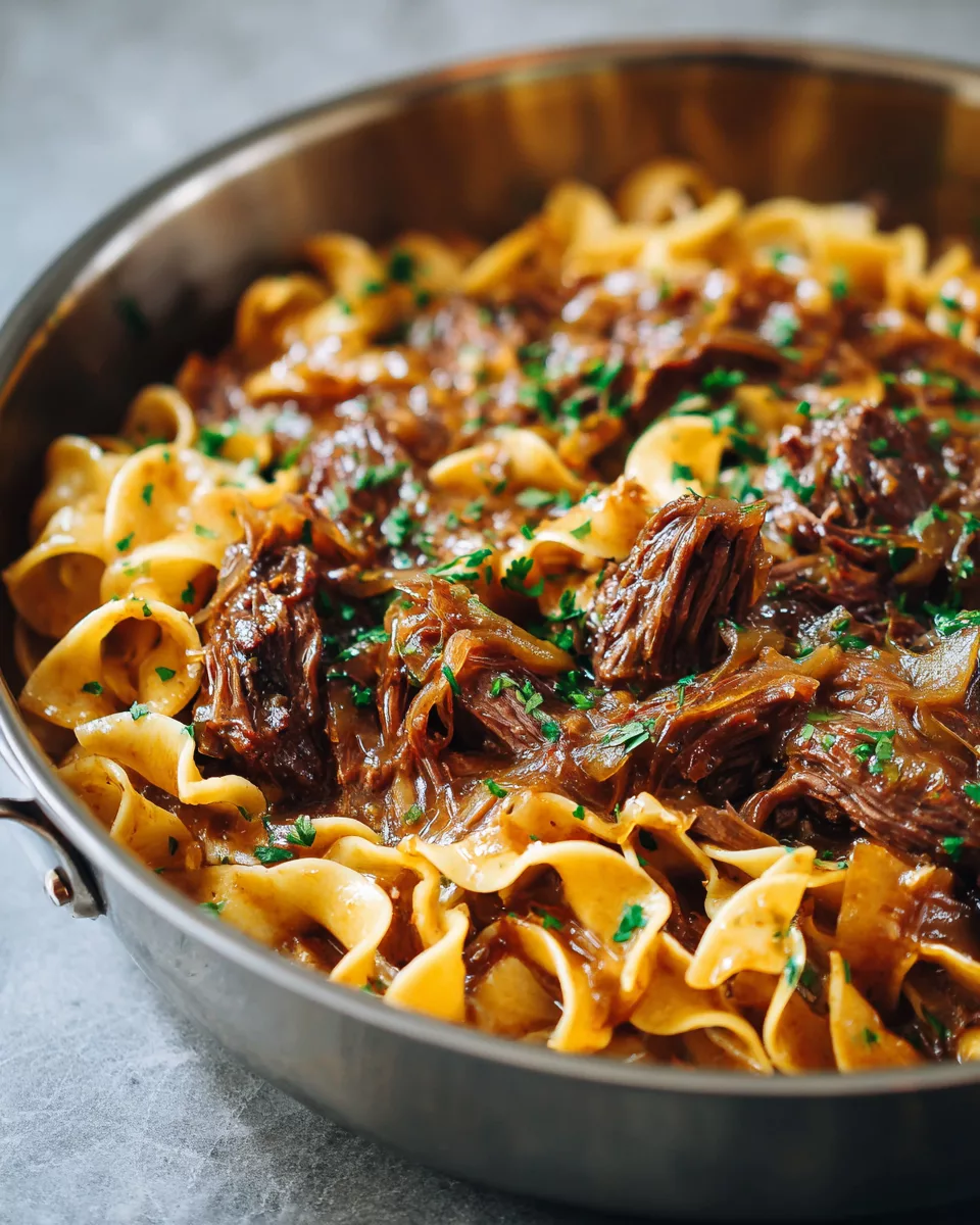 French Onion Beef & Noodles