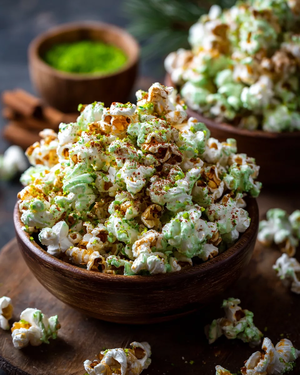Grinch-Inspired Popcorn Snack