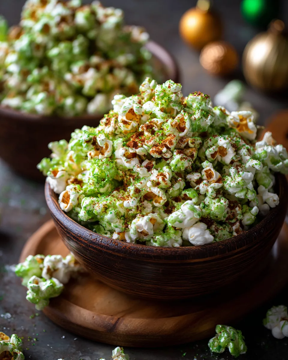 Grinch-Inspired Popcorn Snack