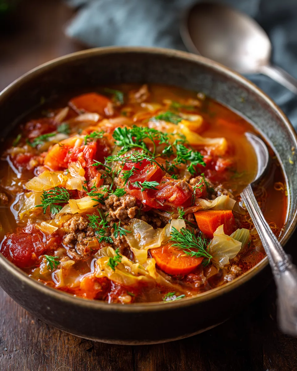Hearty Cabbage Roll Soup